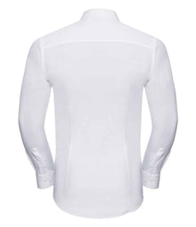 Russell Athletic Collection Long Sleeve Ultimate Stretch Shirt 960M - 960M White Back