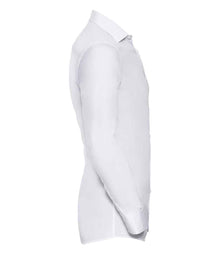 Russell Athletic Collection Long Sleeve Ultimate Stretch Shirt 960M - 960M White Side