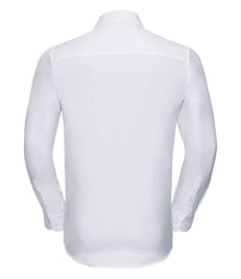 Russell Athletic Collection Long Sleeve Herringbone Shirt 962M - 962M White Back