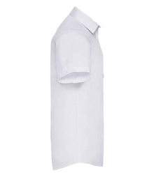 Russell Athletic Collection Short Sleeve Herringbone Shirt 963M - 963M White Side