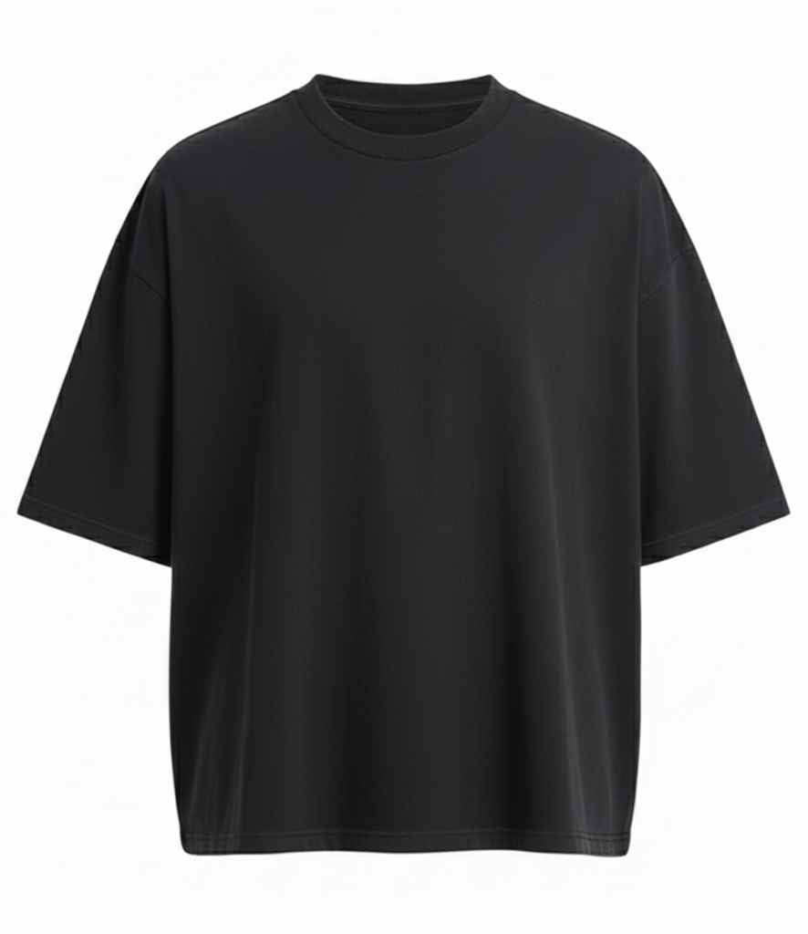 AWDis Heavyweight Boxy Cropped 240 T-Shirt AT004 - Deep Black