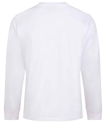 AWDis Long Sleeve 180 T-Shirt AT012 - AT012 Arctic White Back