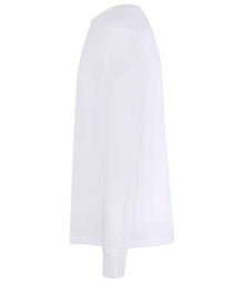 AWDis Long Sleeve 180 T-Shirt AT012 - AT012 Arctic White Side