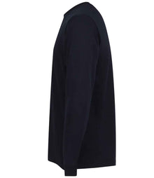 AWDis Long Sleeve 180 T-Shirt AT012 - AT012 Deep Black Side