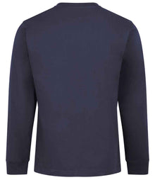 AWDis Long Sleeve 180 T-Shirt AT012 - AT012 New French Navy Back