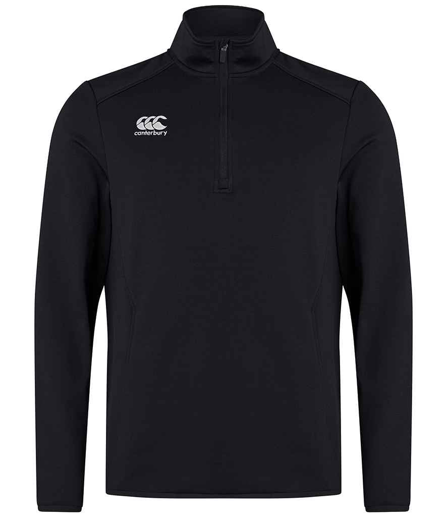 Canterbury Club Zip Neck Mid Layer Training Top CN267 - Black