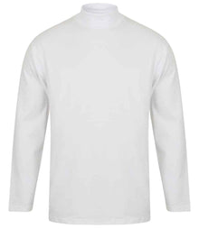 Henbury Long Sleeve Roll Neck Top H020 - White