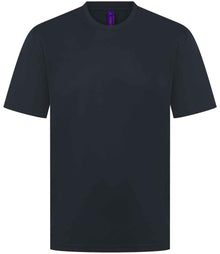 Henbury Unisex Coolplus® Wicking Piqué T-Shirt H075 - Navy