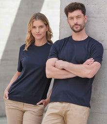 Henbury Unisex Coolplus® Wicking Piqué T-Shirt H075 - H075 Navy Model