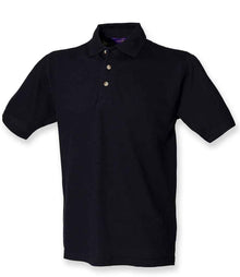 Henbury Classic Heavy Cotton Piqué Polo Shirt H100 - Navy