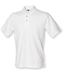 Henbury Classic Heavy Cotton Piqué Polo Shirt H100 - White