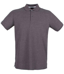 Henbury Modern Fit Cotton Piqué Polo Shirt H101 - Charcoal
