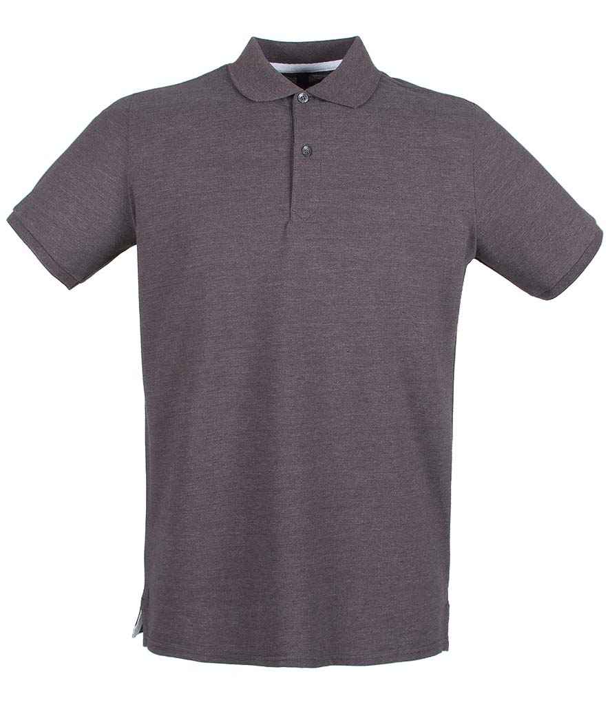 Henbury Modern Fit Cotton Piqué Polo Shirt H101 - Charcoal