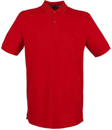 Henbury Modern Fit Cotton Piqué Polo Shirt H101 - Classic Red