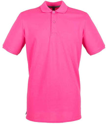 Henbury Modern Fit Cotton Piqué Polo Shirt H101 - Fuchsia