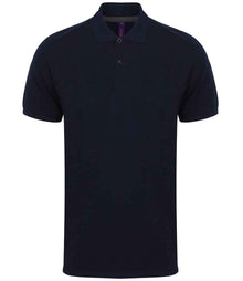 Henbury Modern Fit Cotton Piqué Polo Shirt H101 - Navy