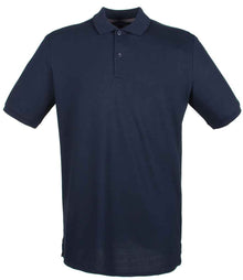 Henbury Modern Fit Cotton Piqué Polo Shirt H101 - H101 Oxford Navy Back