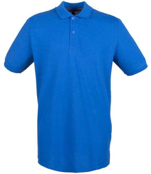 Henbury Modern Fit Cotton Piqué Polo Shirt H101 - Royal Blue
