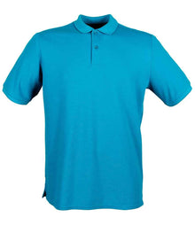 Henbury Modern Fit Cotton Piqué Polo Shirt H101 - Sapphire Blue