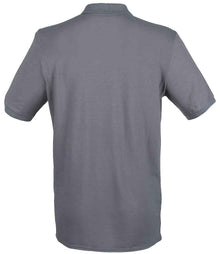 Henbury Modern Fit Cotton Piqué Polo Shirt H101 - H101 Steel Grey Back