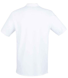 Henbury Modern Fit Cotton Piqué Polo Shirt H101 - H101 White Back
