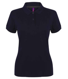 Henbury Ladies Modern Fit Cotton Piqué Polo Shirt H102 - Navy