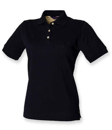 Henbury Ladies Classic Cotton Piqué Polo Shirt H121 - Navy