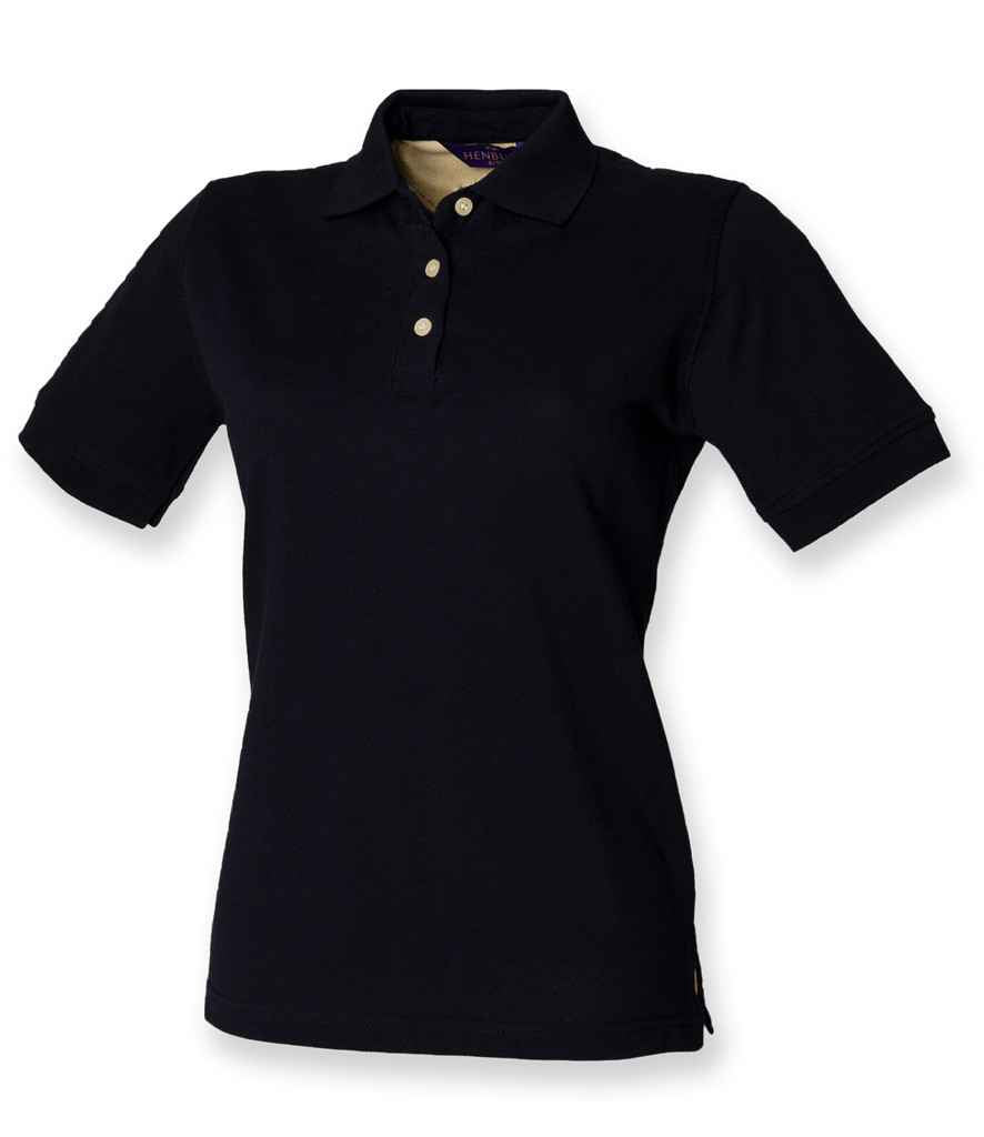 Henbury Ladies Classic Cotton Piqué Polo Shirt H121 - Navy