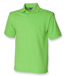 Henbury Heavy Poly/Cotton Piqué Polo Shirt H400 - Bright Lime