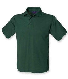 Henbury Heavy Poly/Cotton Piqué Polo Shirt H400 - Bottle Green