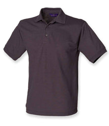 Henbury Heavy Poly/Cotton Piqué Polo Shirt H400 - Dark Grey