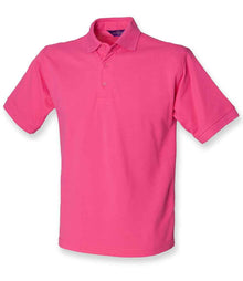 Henbury Heavy Poly/Cotton Piqué Polo Shirt H400 - Fuchsia