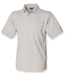 Henbury Heavy Poly/Cotton Piqué Polo Shirt H400 - Heather Grey