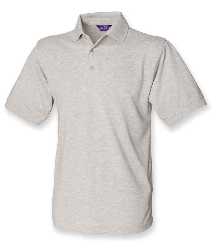 Henbury Heavy Poly/Cotton Piqué Polo Shirt H400 - Heather Grey