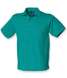 Henbury Heavy Poly/Cotton Piqué Polo Shirt H400 - Jade