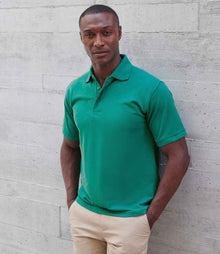 Henbury Heavy Poly/Cotton Piqué Polo Shirt H400 - H400 Jade Model