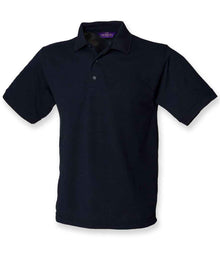 Henbury Heavy Poly/Cotton Piqué Polo Shirt H400 - Navy