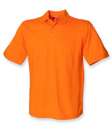 Henbury Heavy Poly/Cotton Piqué Polo Shirt H400 - Orange