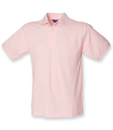 Henbury Heavy Poly/Cotton Piqué Polo Shirt H400 - Pink