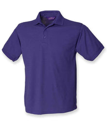 Henbury Heavy Poly/Cotton Piqué Polo Shirt H400 - Purple