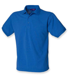 Henbury Heavy Poly/Cotton Piqué Polo Shirt H400 - Royal Blue
