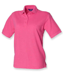 Henbury Ladies Poly/Cotton Piqué Polo Shirt H401 - Fuchsia