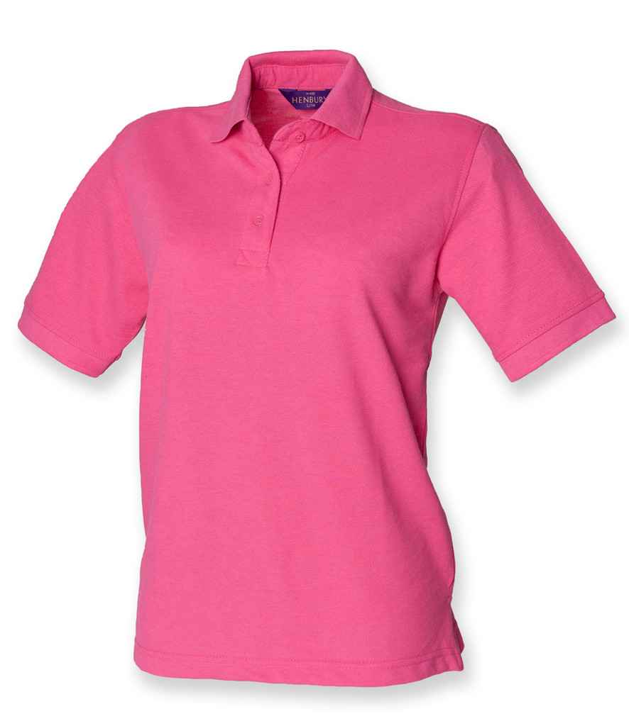 Henbury Ladies Poly/Cotton Piqué Polo Shirt H401 - Fuchsia