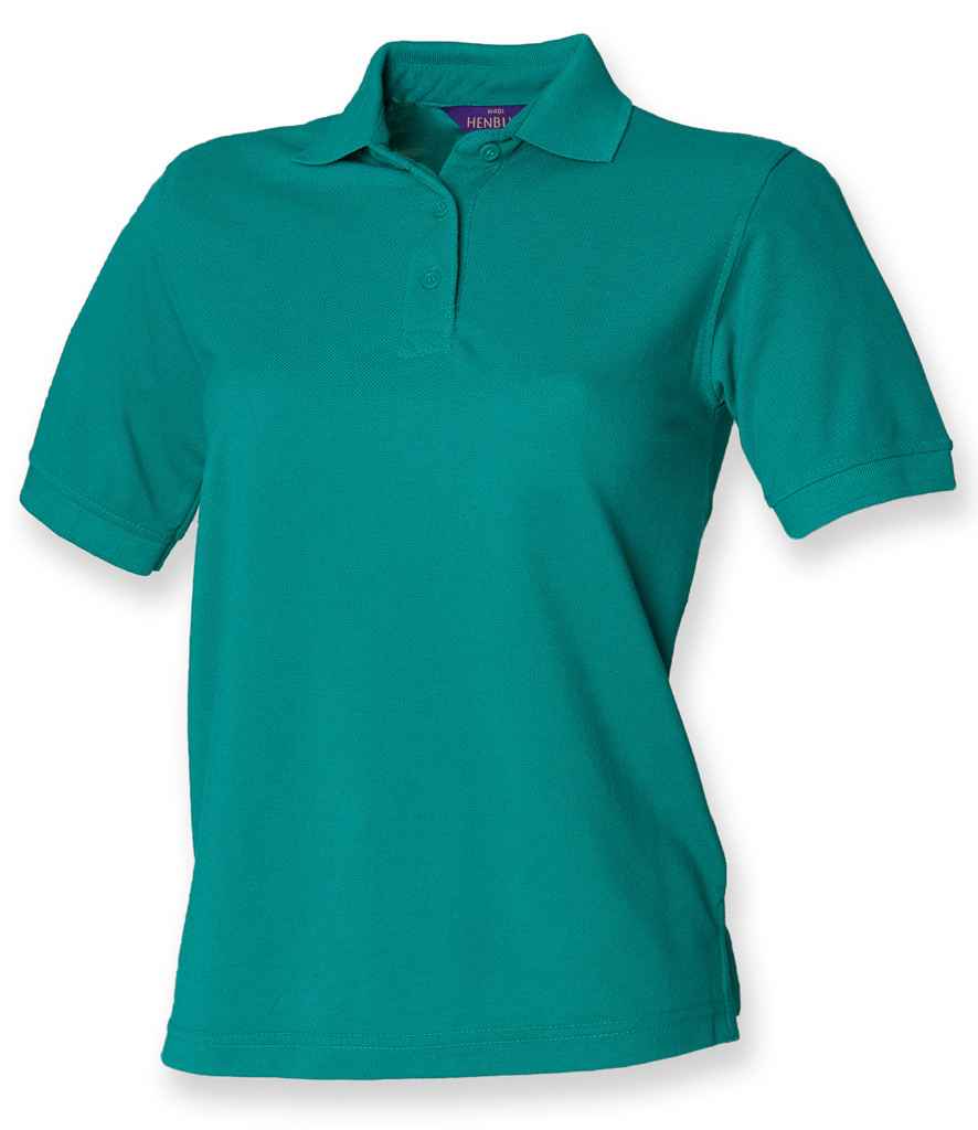 Henbury Ladies Poly/Cotton Piqué Polo Shirt H401 - Jade