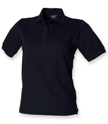 Henbury Ladies Poly/Cotton Piqué Polo Shirt H401 - Navy