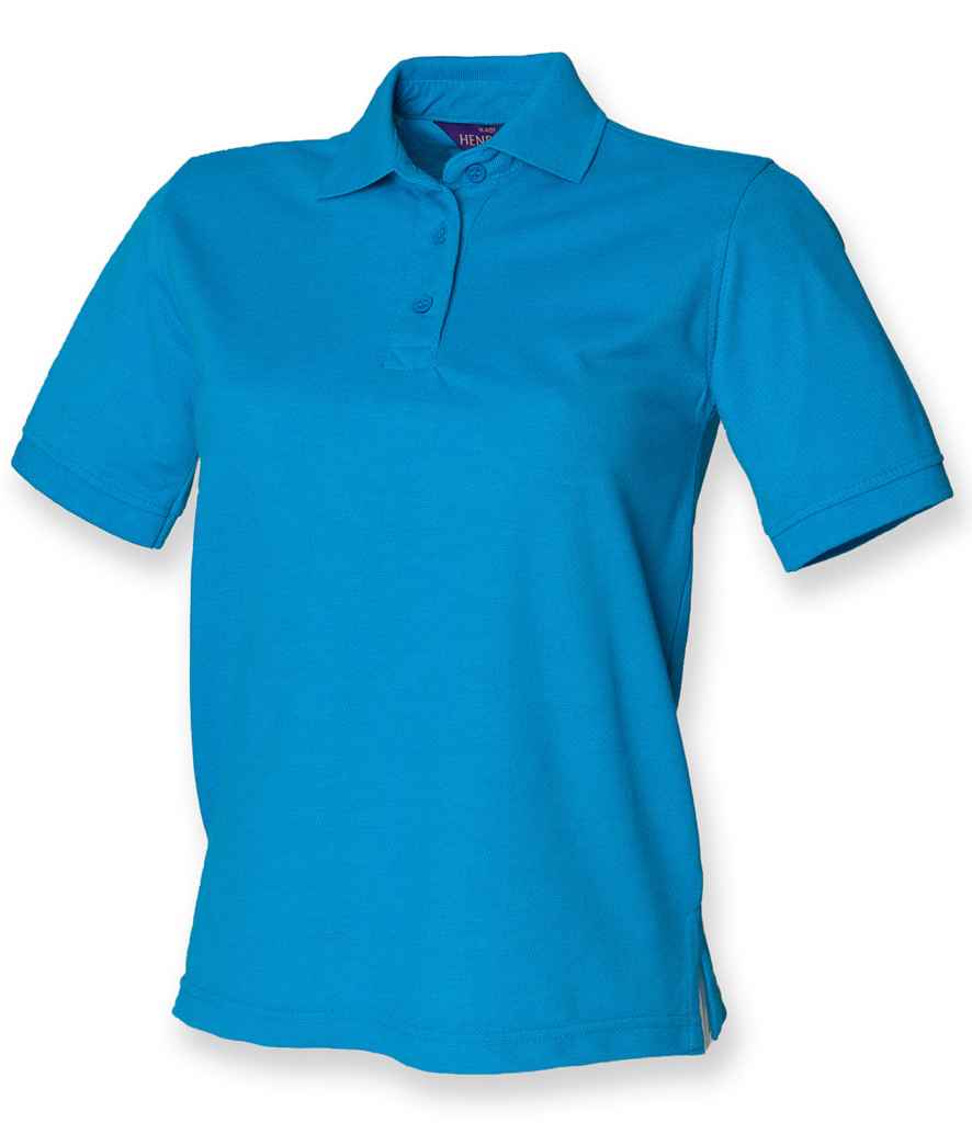 Henbury Ladies Poly/Cotton Piqué Polo Shirt H401 - Sapphire Blue