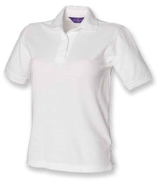Henbury Ladies Poly/Cotton Piqué Polo Shirt H401 - White