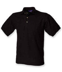 Henbury Ultimate Poly/Cotton Piqué Polo Shirt H410 - Black