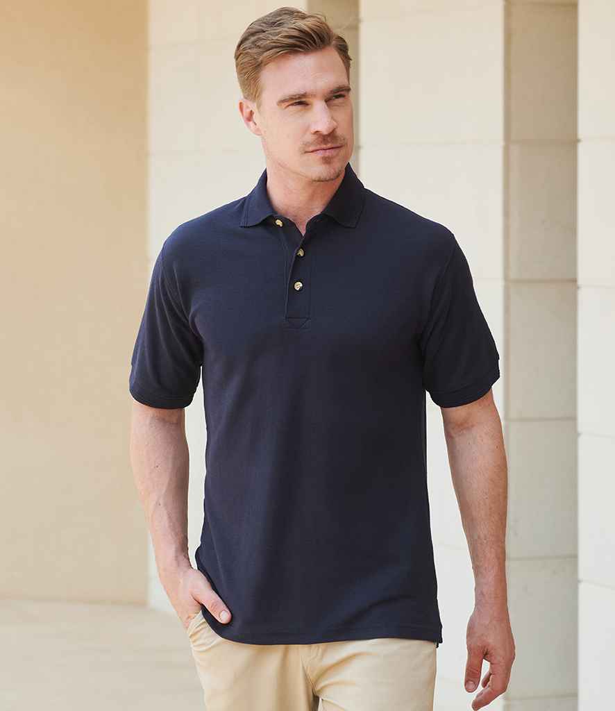 Henbury Ultimate Poly/Cotton Piqué Polo Shirt H410 - H410 Navy Model