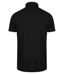 Henbury Slim Fit Stretch Microfine Piqué Polo Shirt H460 - H460 Black Back